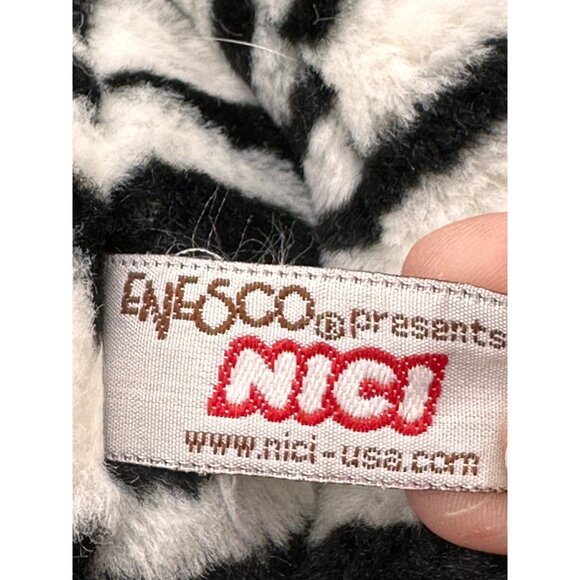 Zebra Plush Nici by Enesco Wild 14" Stuffed Animal Germany Weighted Vtg RARE - Picture 2 of 16